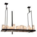 Metal Bar Candle LED Pendant Lamp